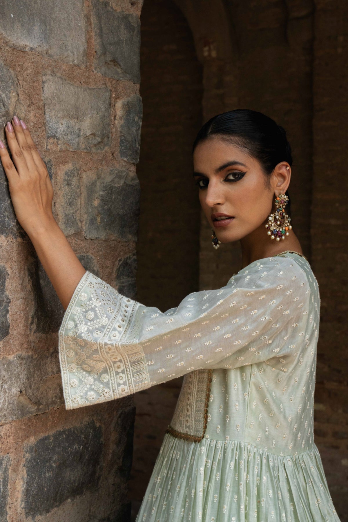 Mint Carpet Sharara Set