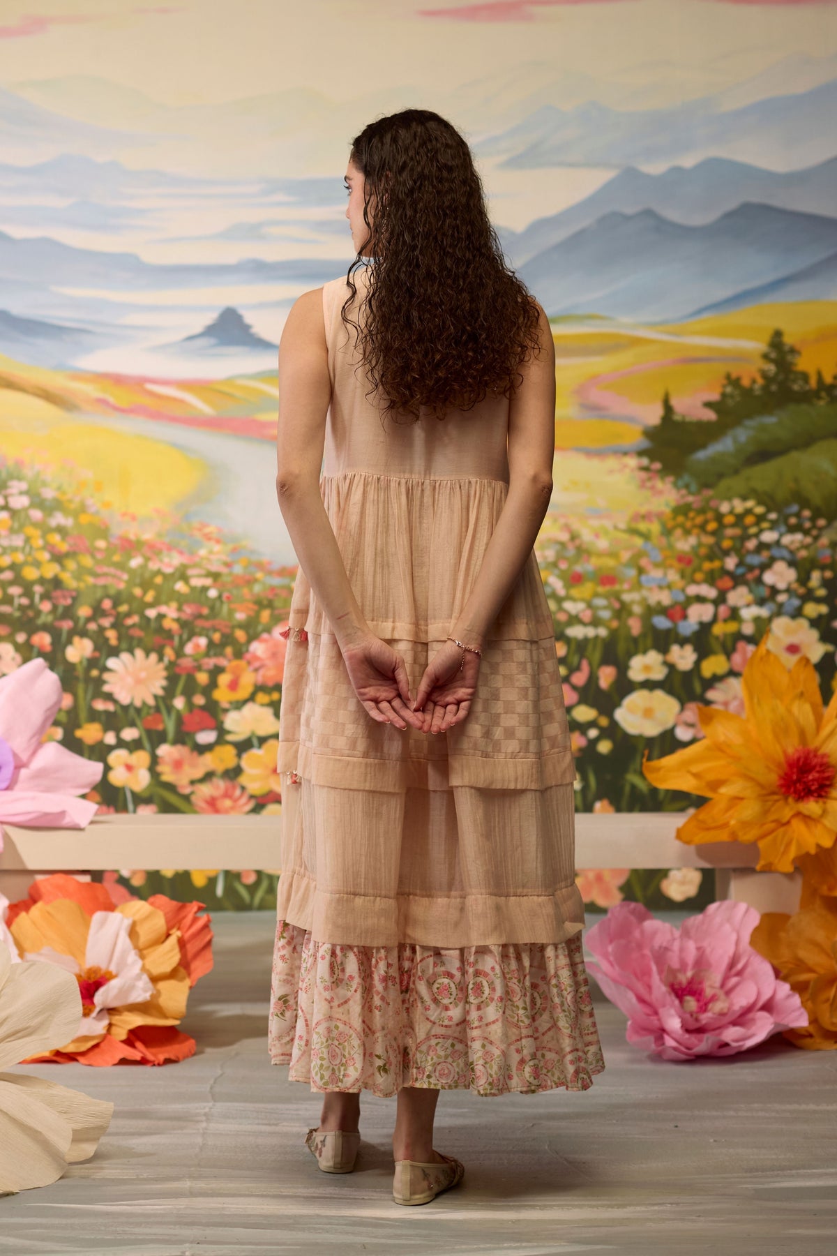 Sorbet Floral Beaded Dress