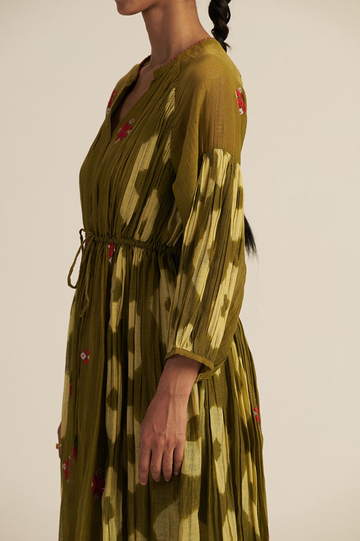 Embroidered Eri Dress