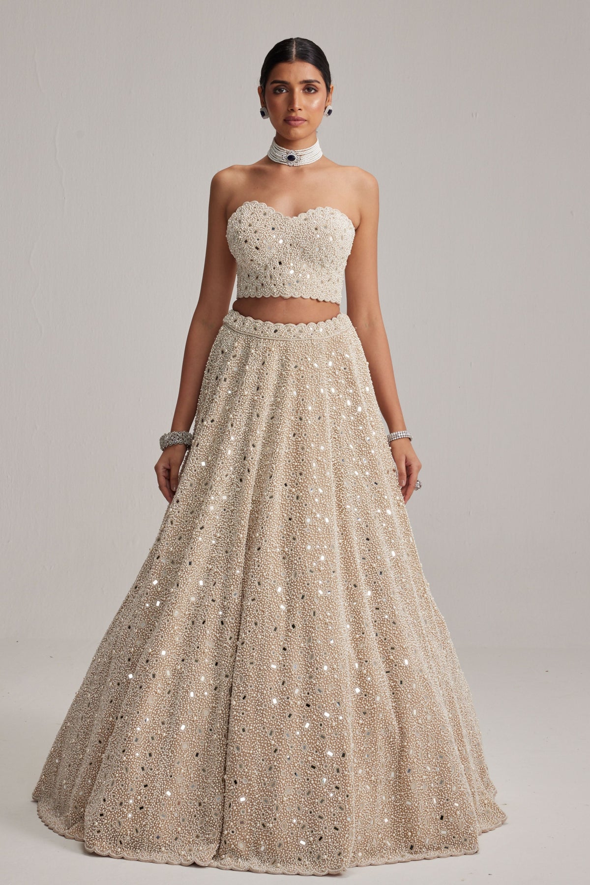 Pearl Corset Lehenga Set