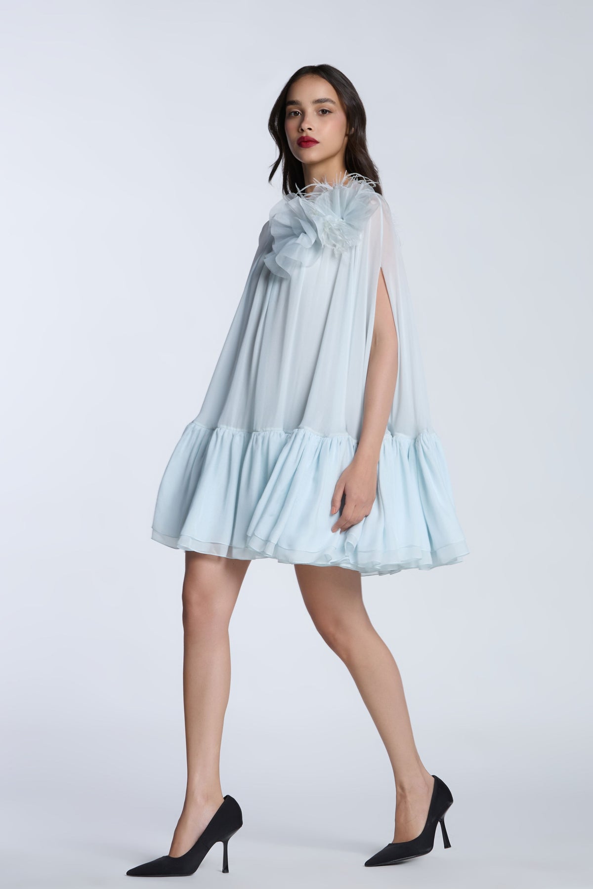 Blue Boat Trapeze Dress