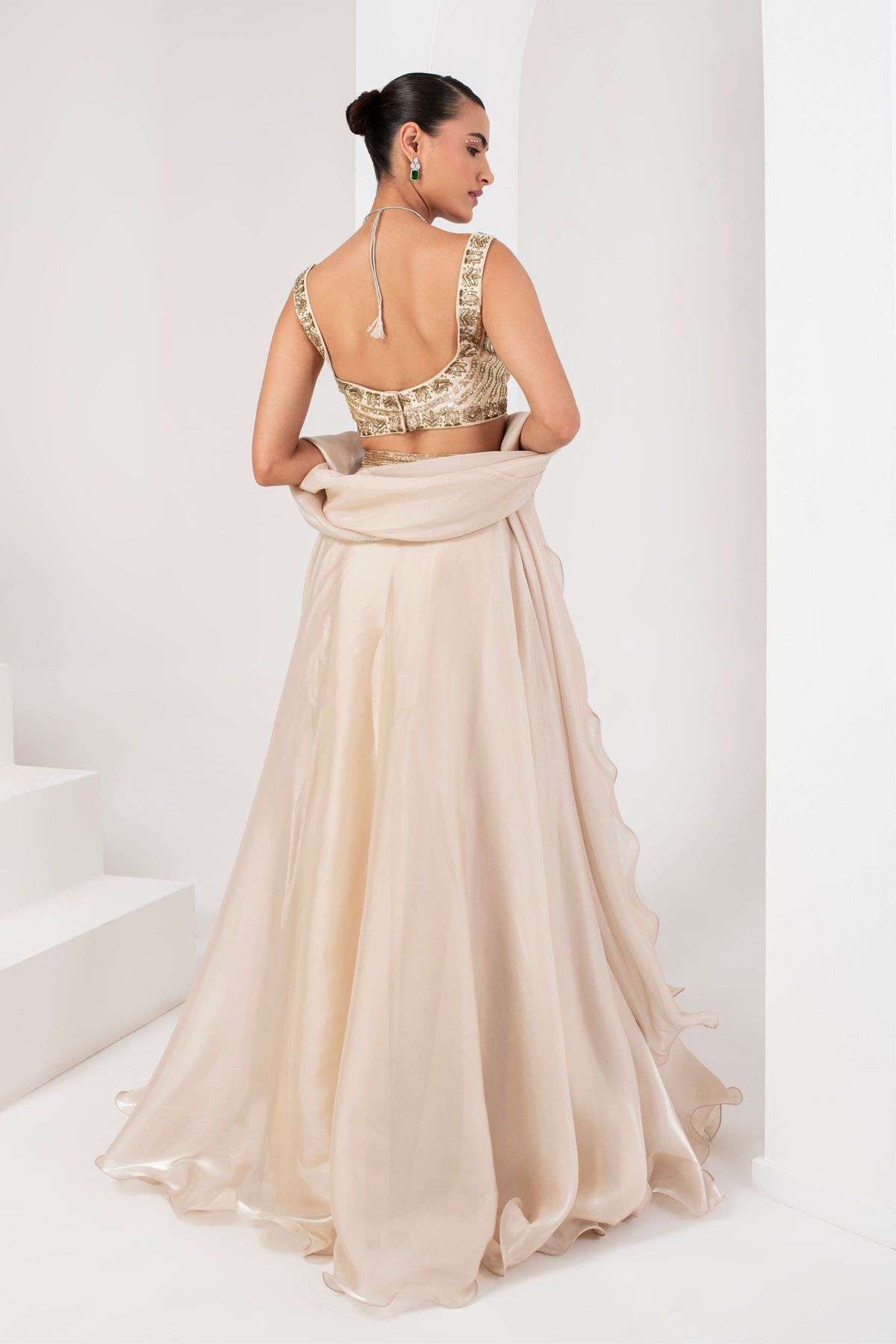 Ivory Lehenga Set