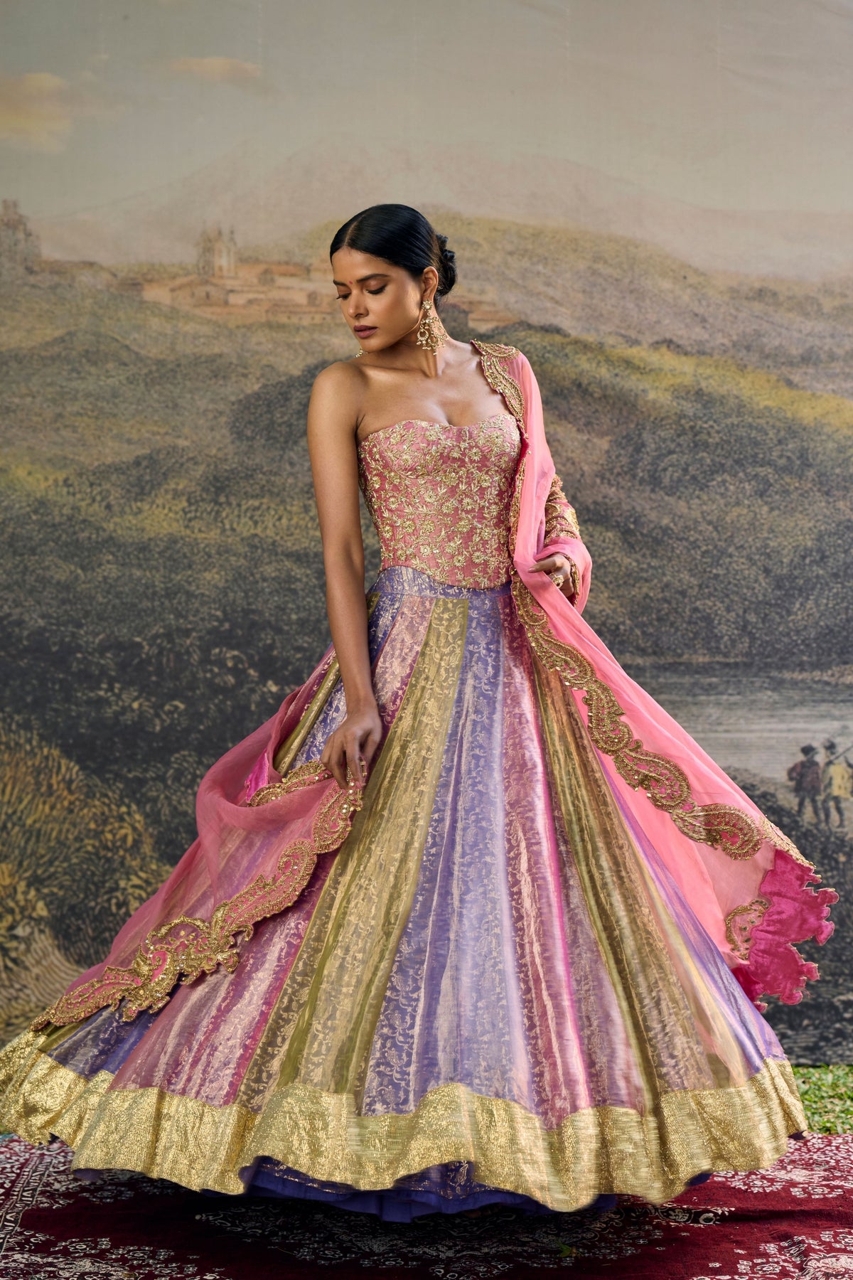 Rangoli Zari Lehenga Set