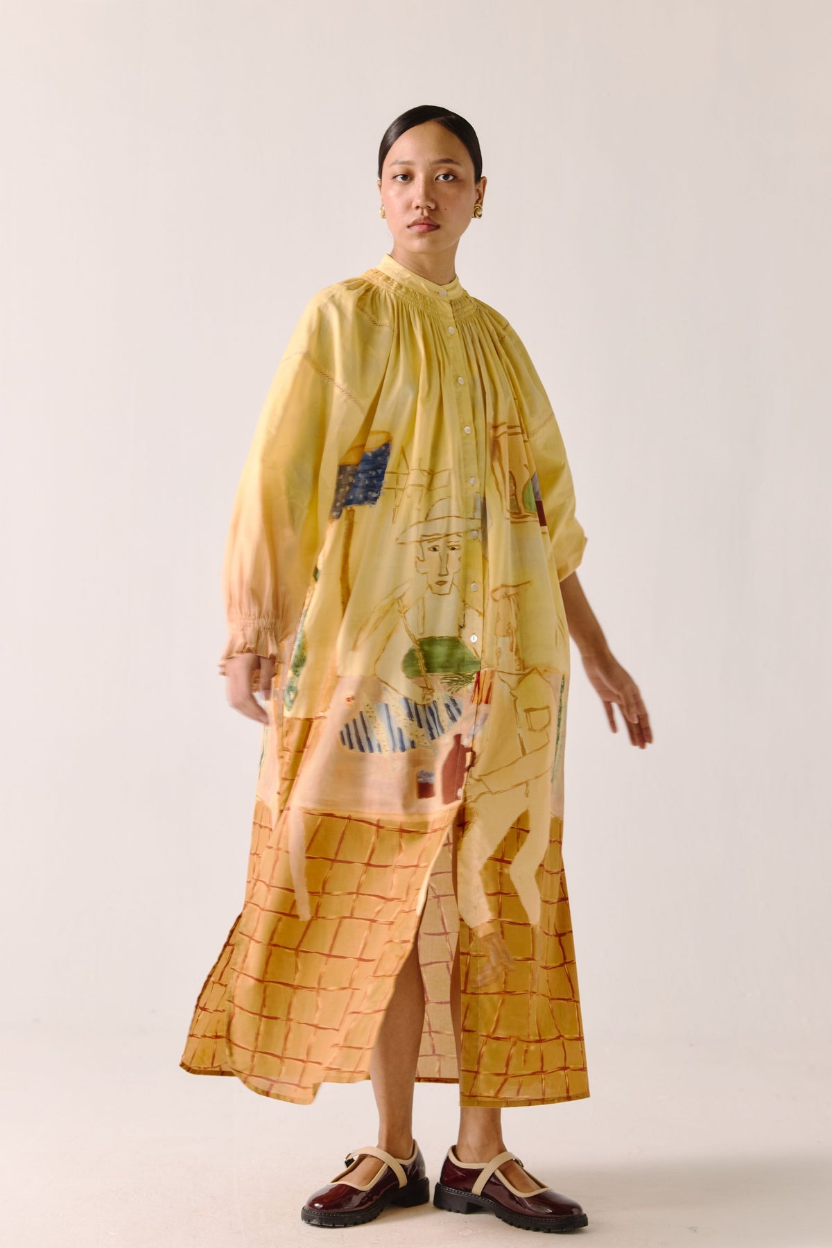 Fisherman A-line Long Dress