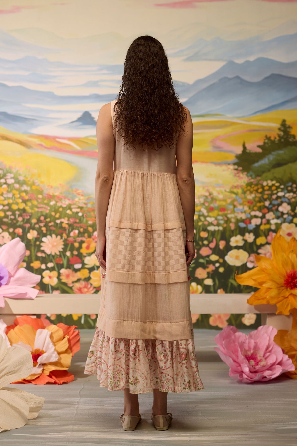 Sorbet Floral Beaded Dress
