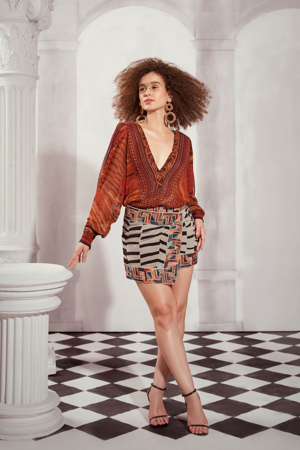 Byzantine Wrap Skirt