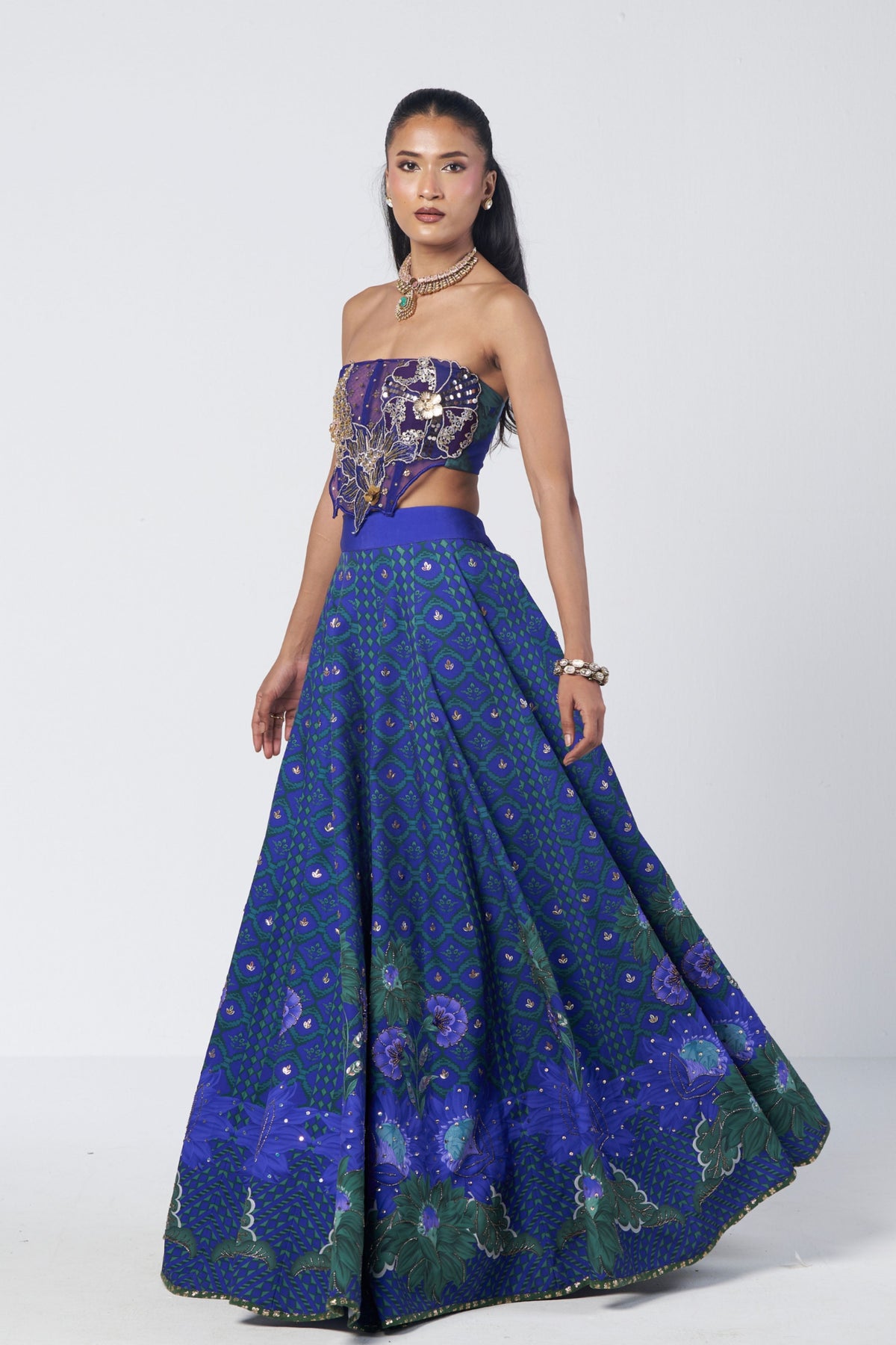 Rim Dilbar Lehenga Set