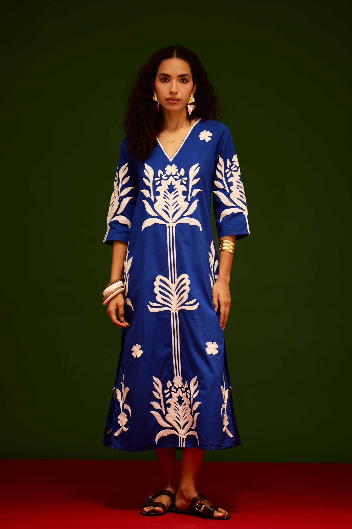 Ivory Tulip Blue Dress