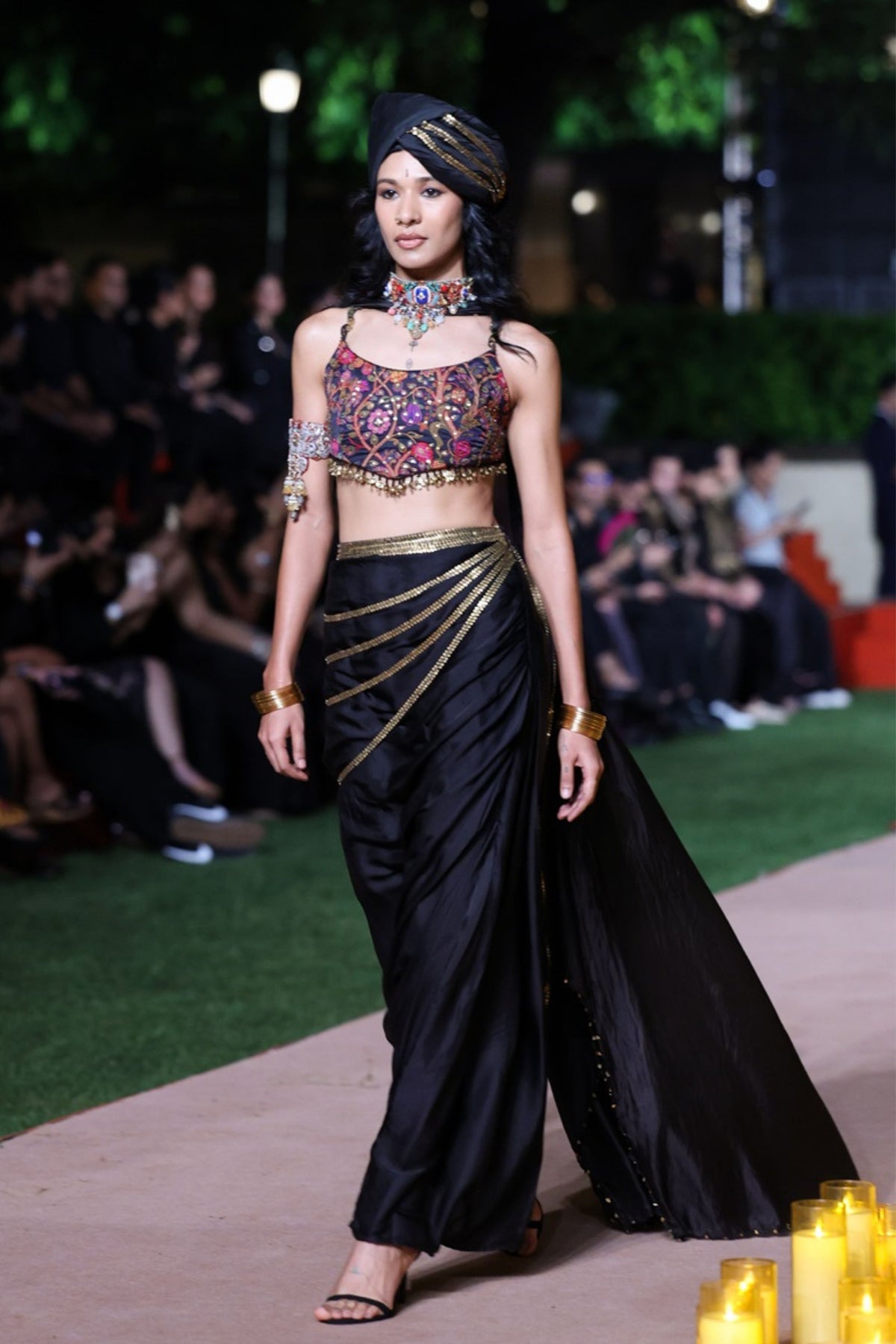 Kasundi Choli Drape Skirt Set