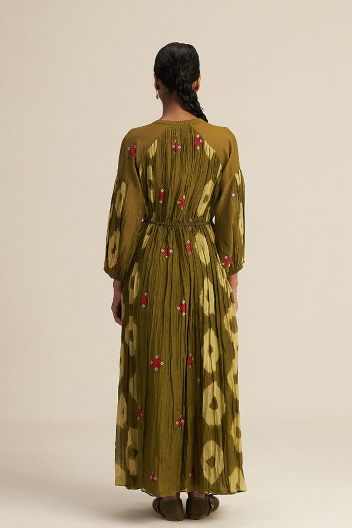 Embroidered Eri Dress
