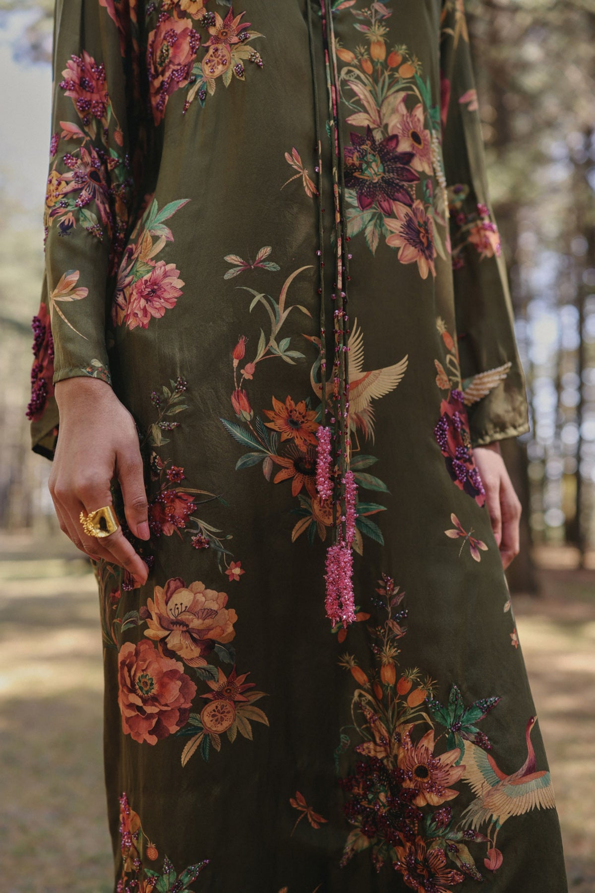 Berry Vine Kurta Set