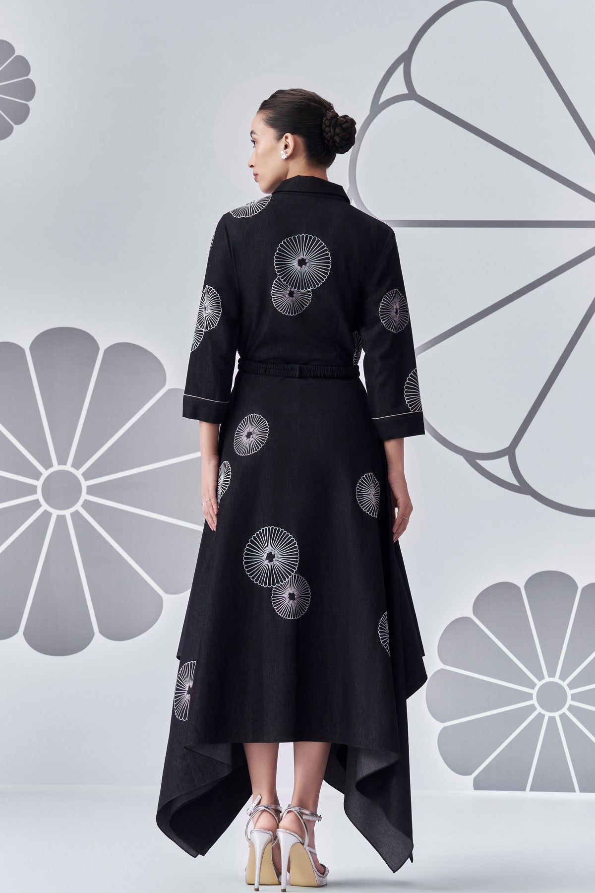 Black Trapezium Dress