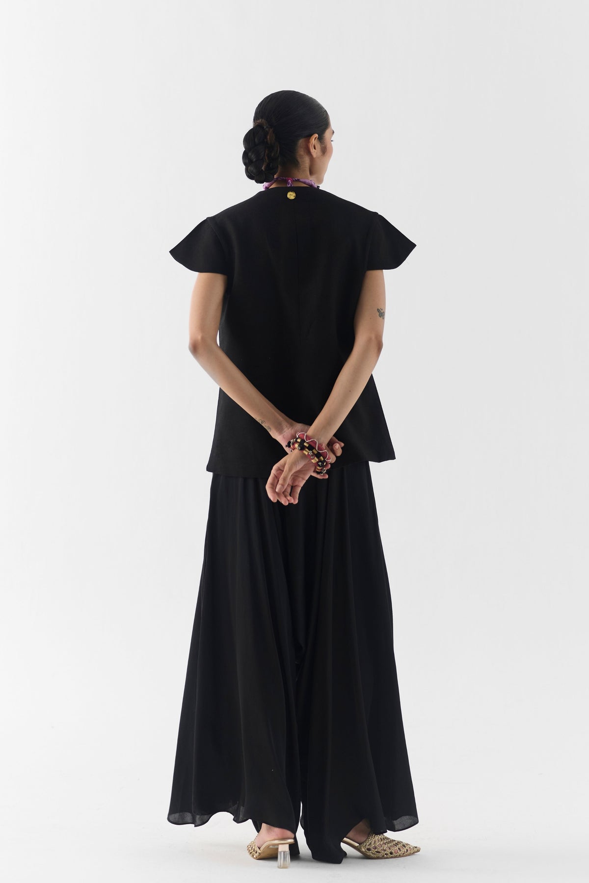 Black Garden Rose Co-Ord Set