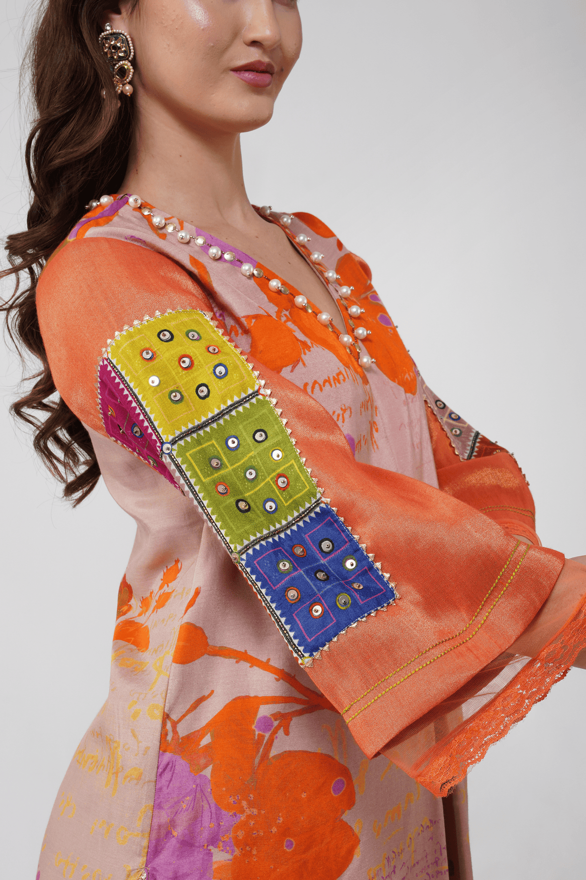 Banjara Bloom Box-pleated Kurta Set