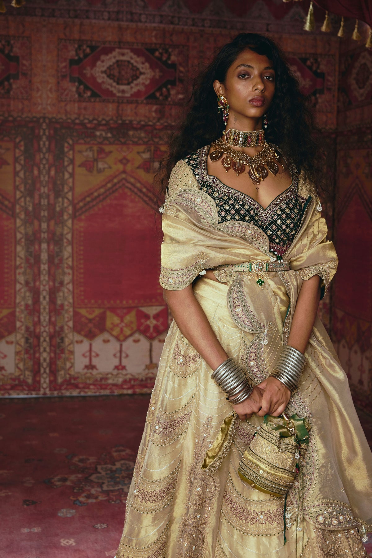 Scalloped Lehenga Set