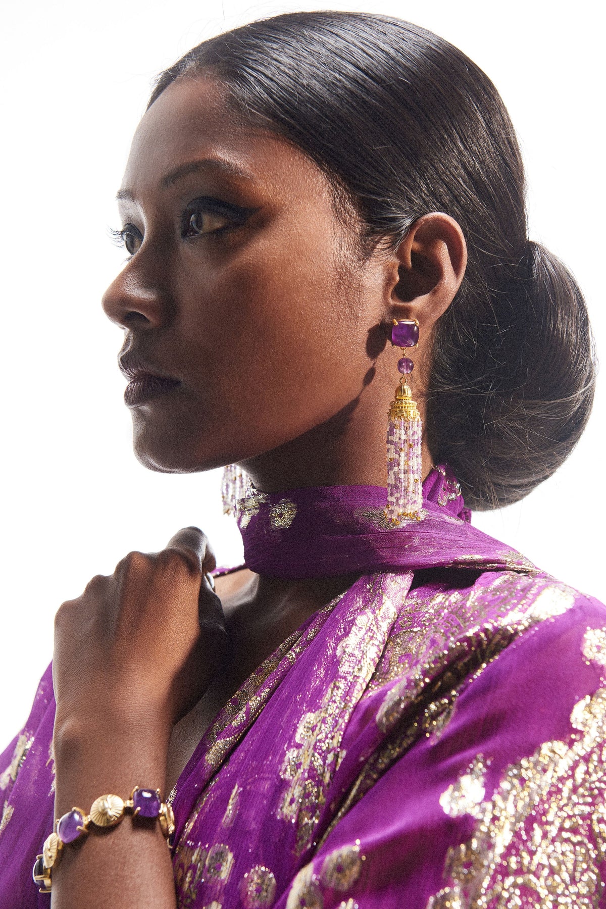 Amethyst Temple Of Inspiration Earrings