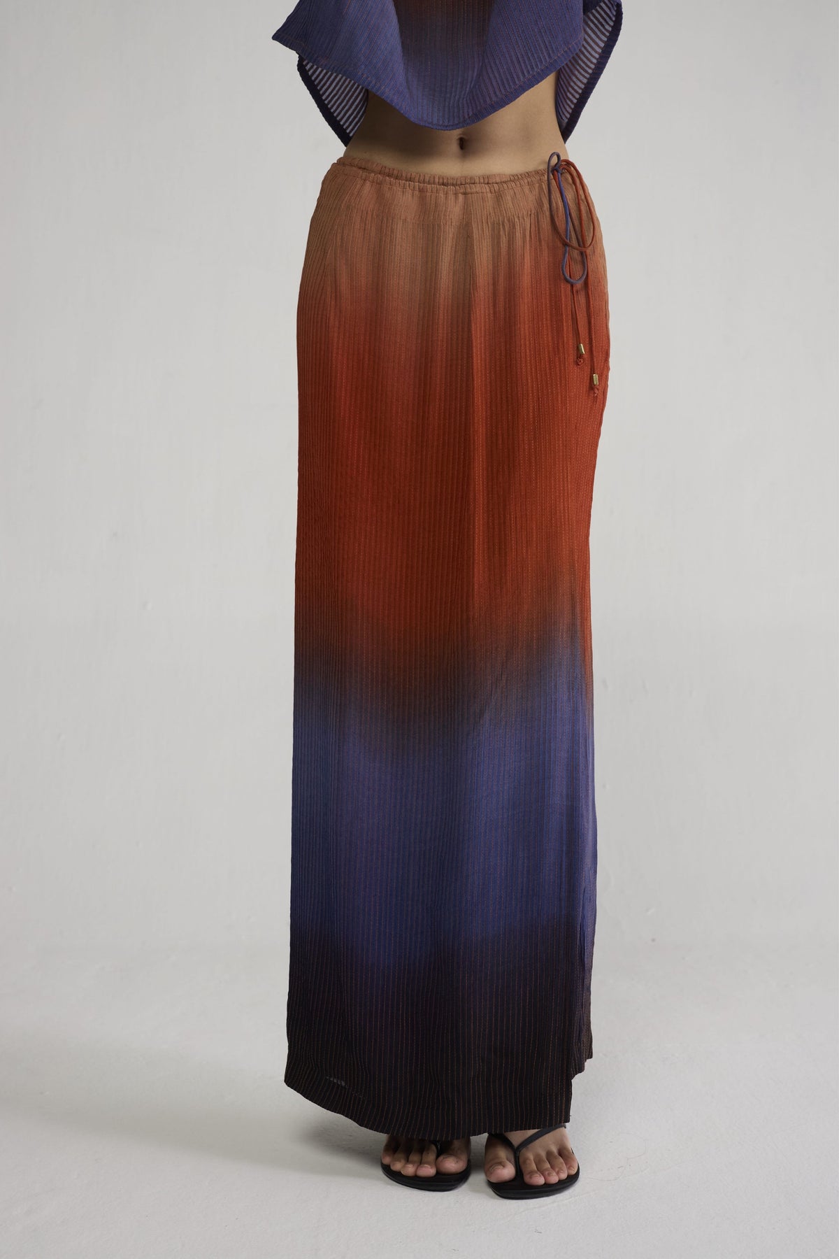 Ume Pintucks Wrap Skirt