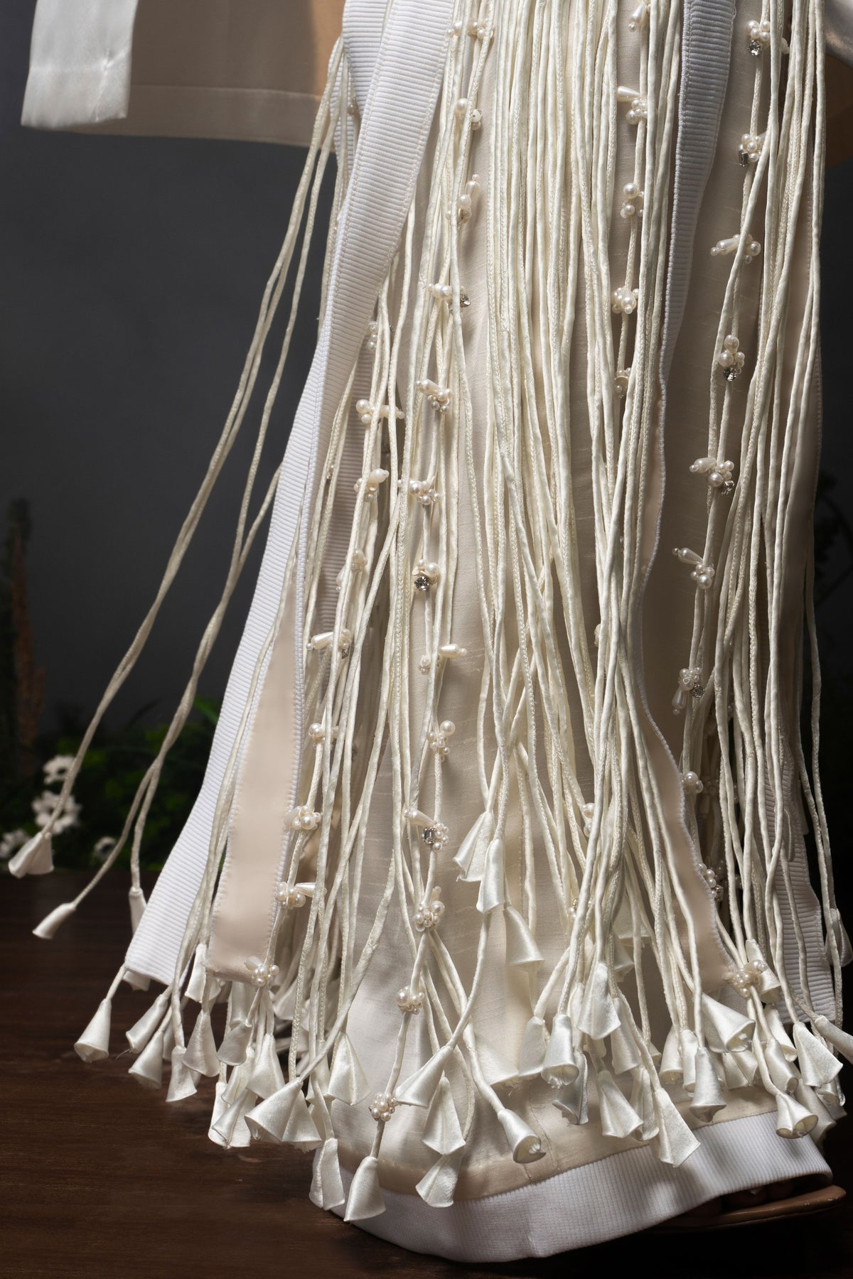 Ivory Tassel Fringe Tunic Set