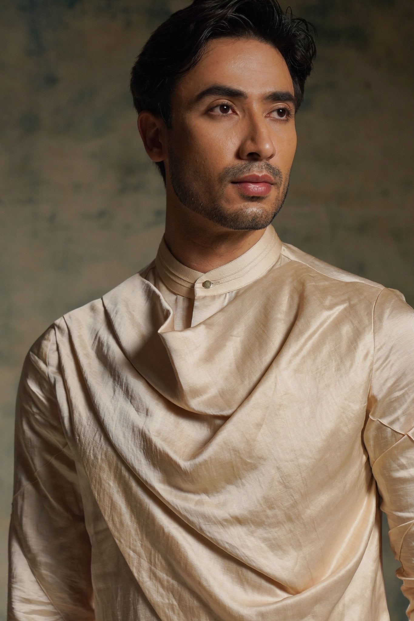 Buttercream Long Kurta Set - Jatin Malik - Elahe