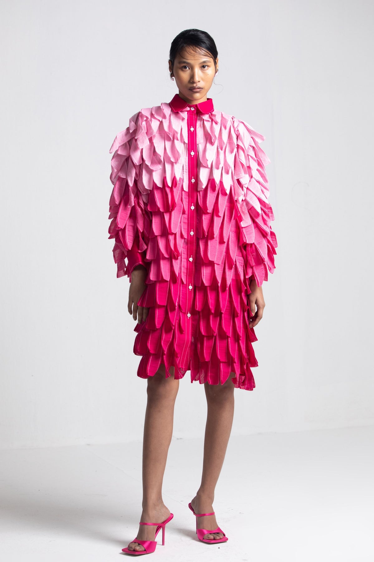 Boxy Ombre Petal Dress