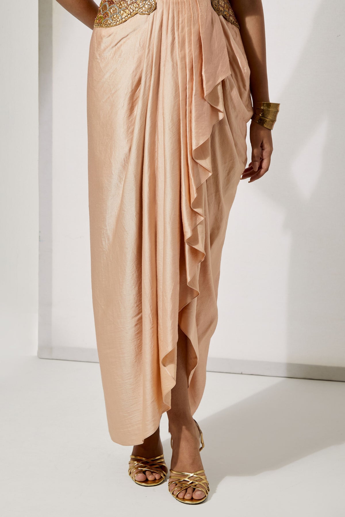Champagne Skirt Set