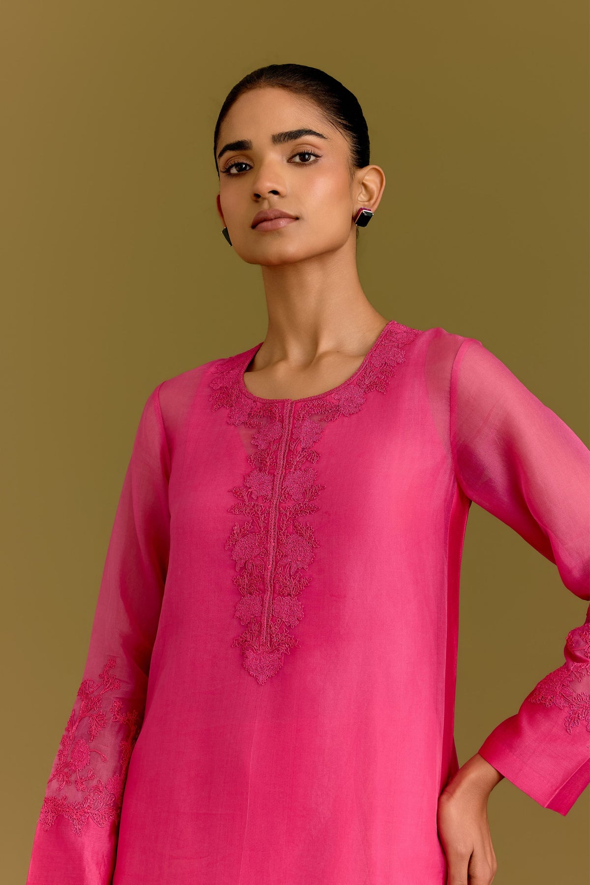 Fuchsia Kurta Set