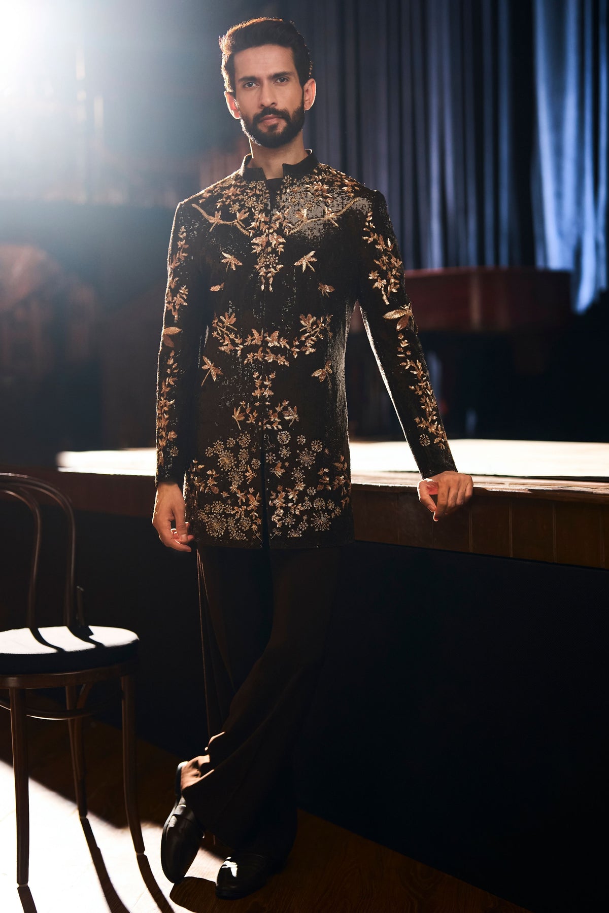 Russet Sherwani Set