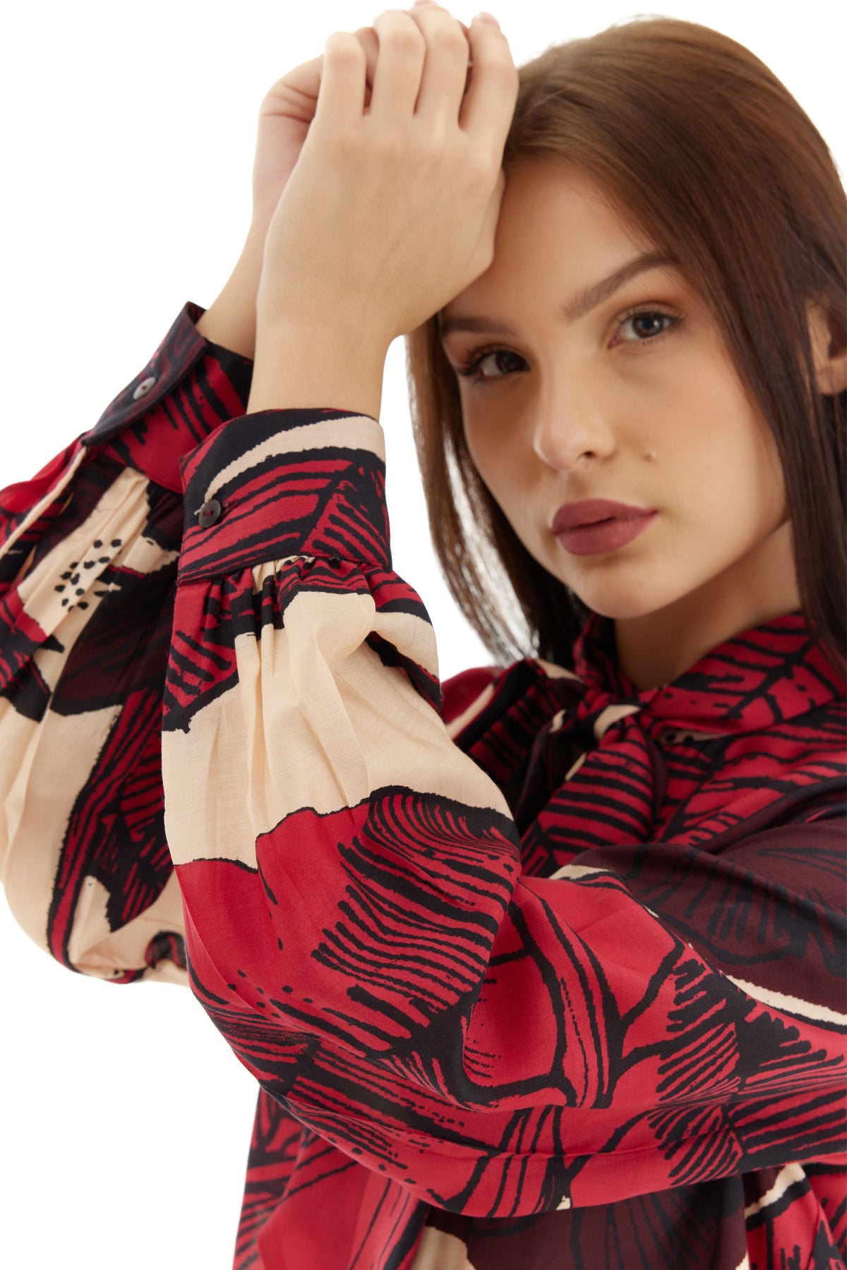 Red and Brown Bow Shirt
