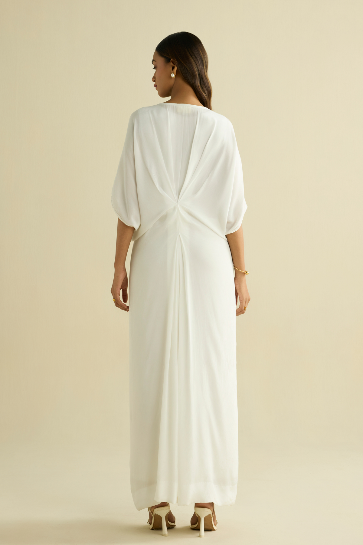 White Embroidered Kaftan