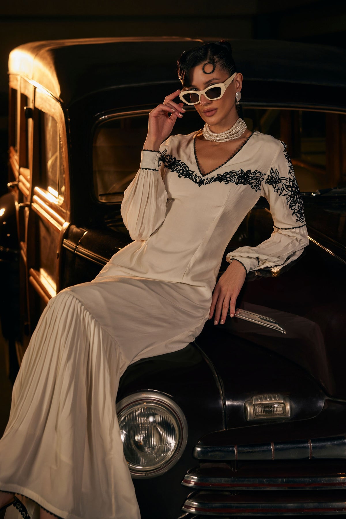 A Line Bottom Flared Dress
