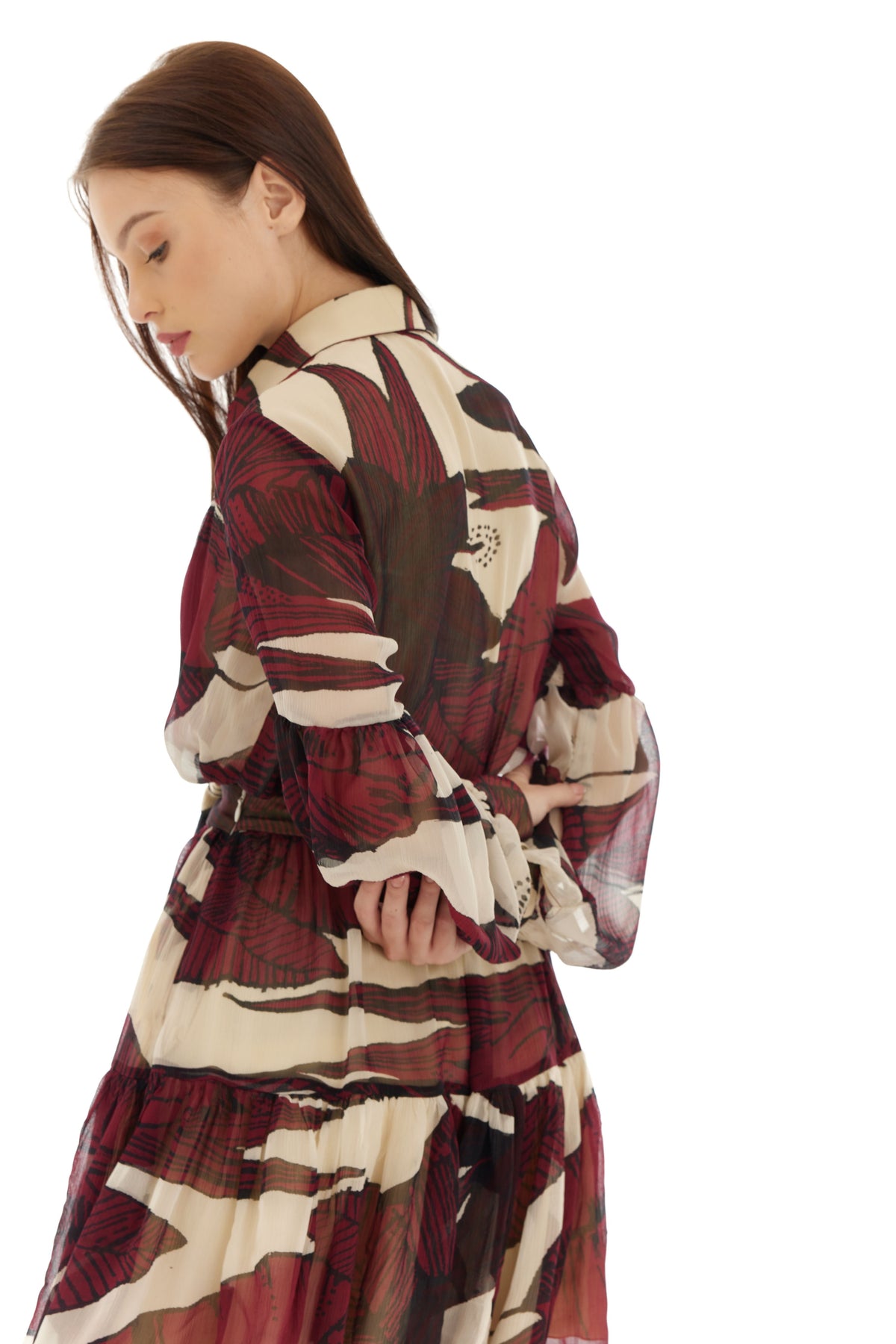 Off White and Brown Top