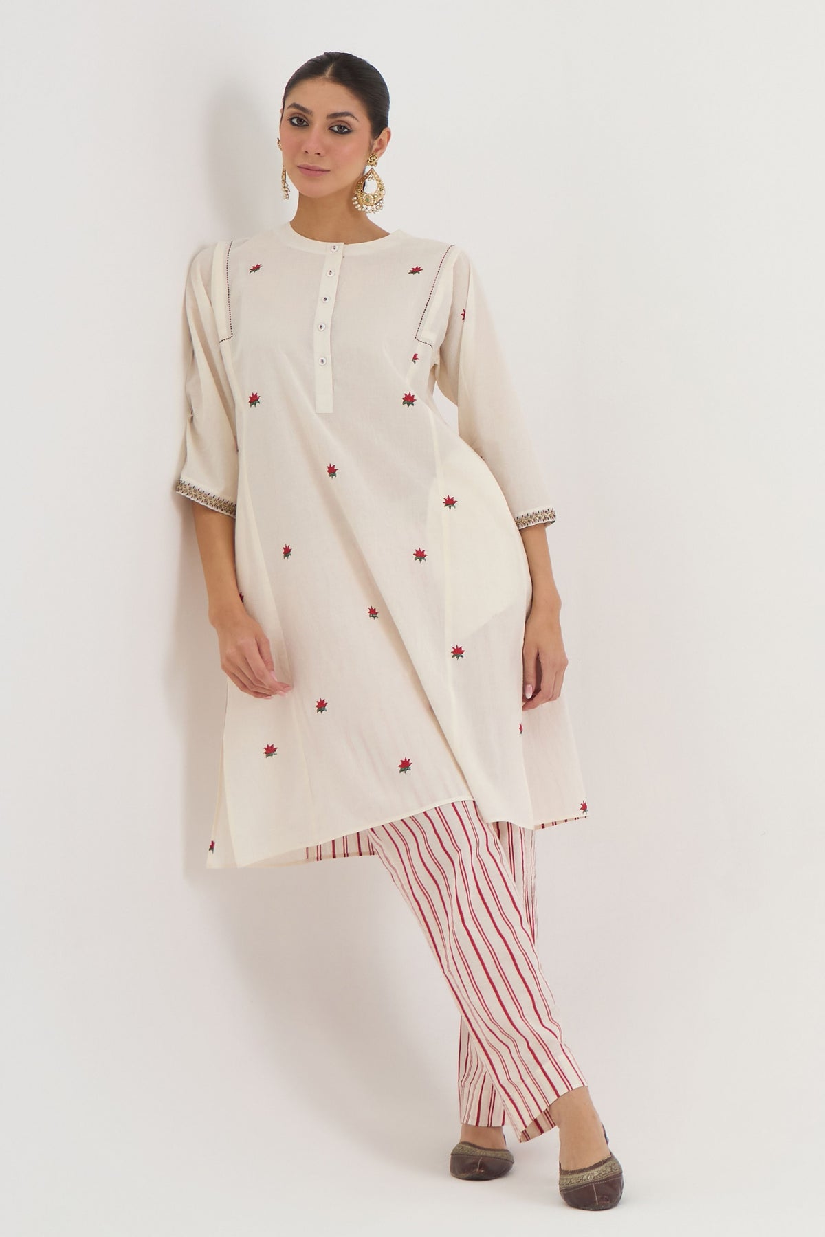 Lotus Kalidar Kurta  Set