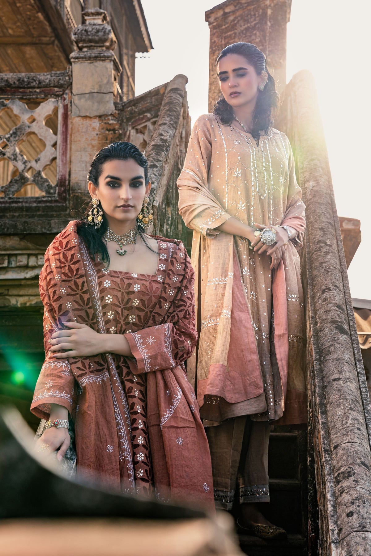Nude Blush Kalidar Set