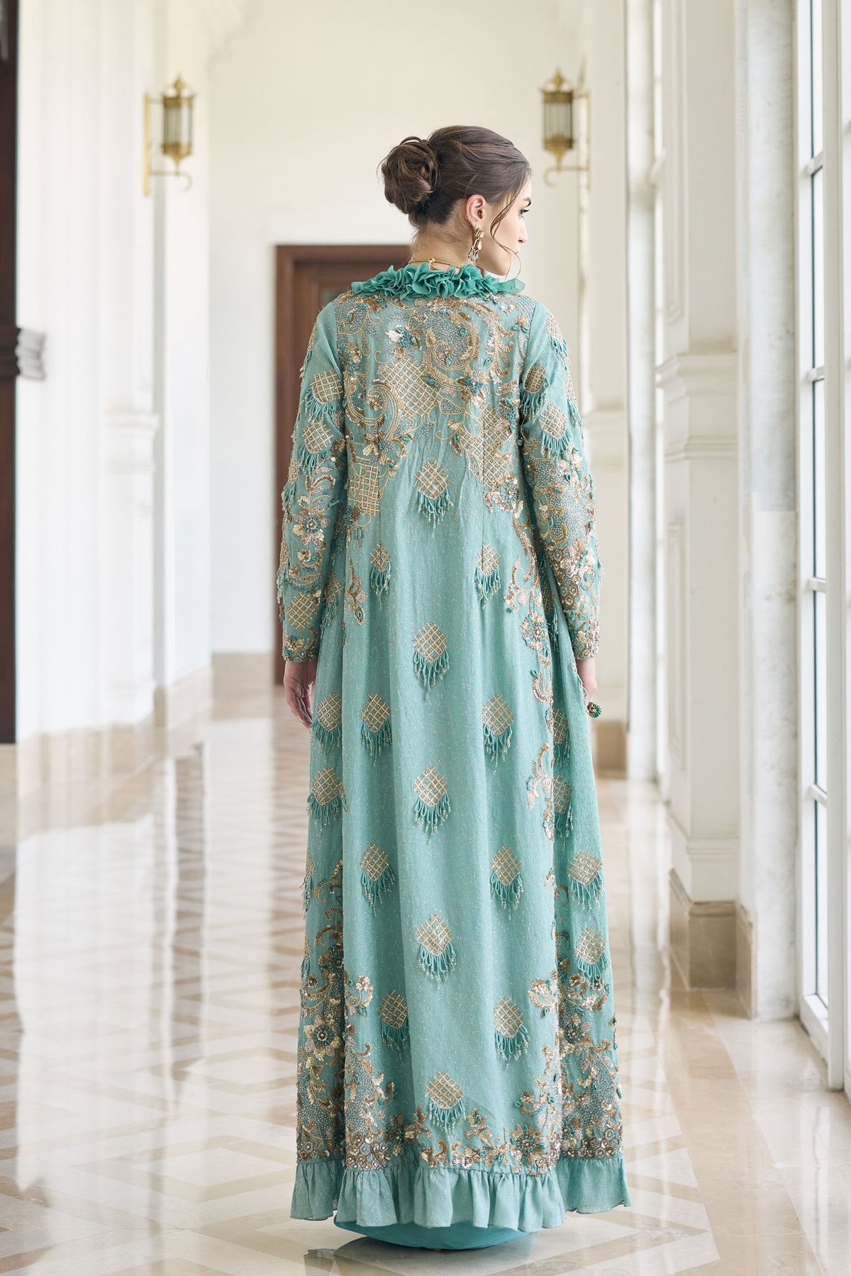 Hayacinth Jacket Draped Saree Set