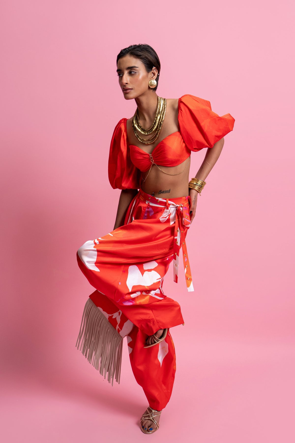 Coral Bloom Co-Ord Set