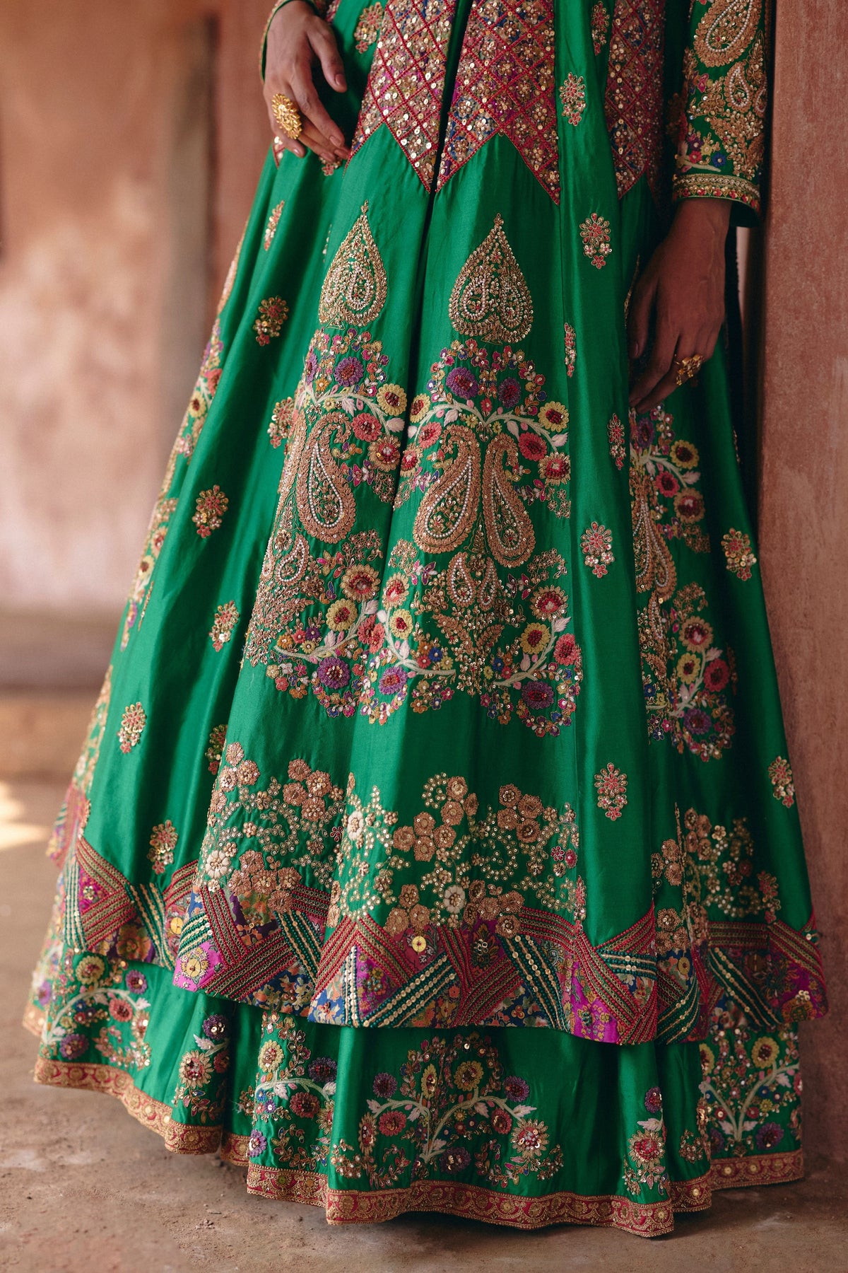 Gulrez Double Layered Anarkali Set
