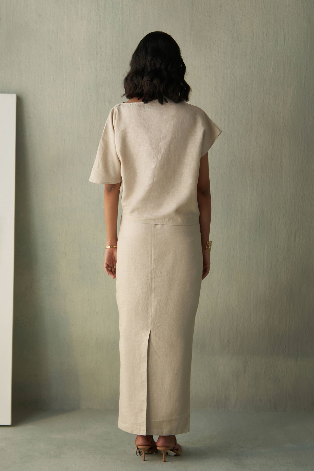 Desert Bloom Linen Skirt