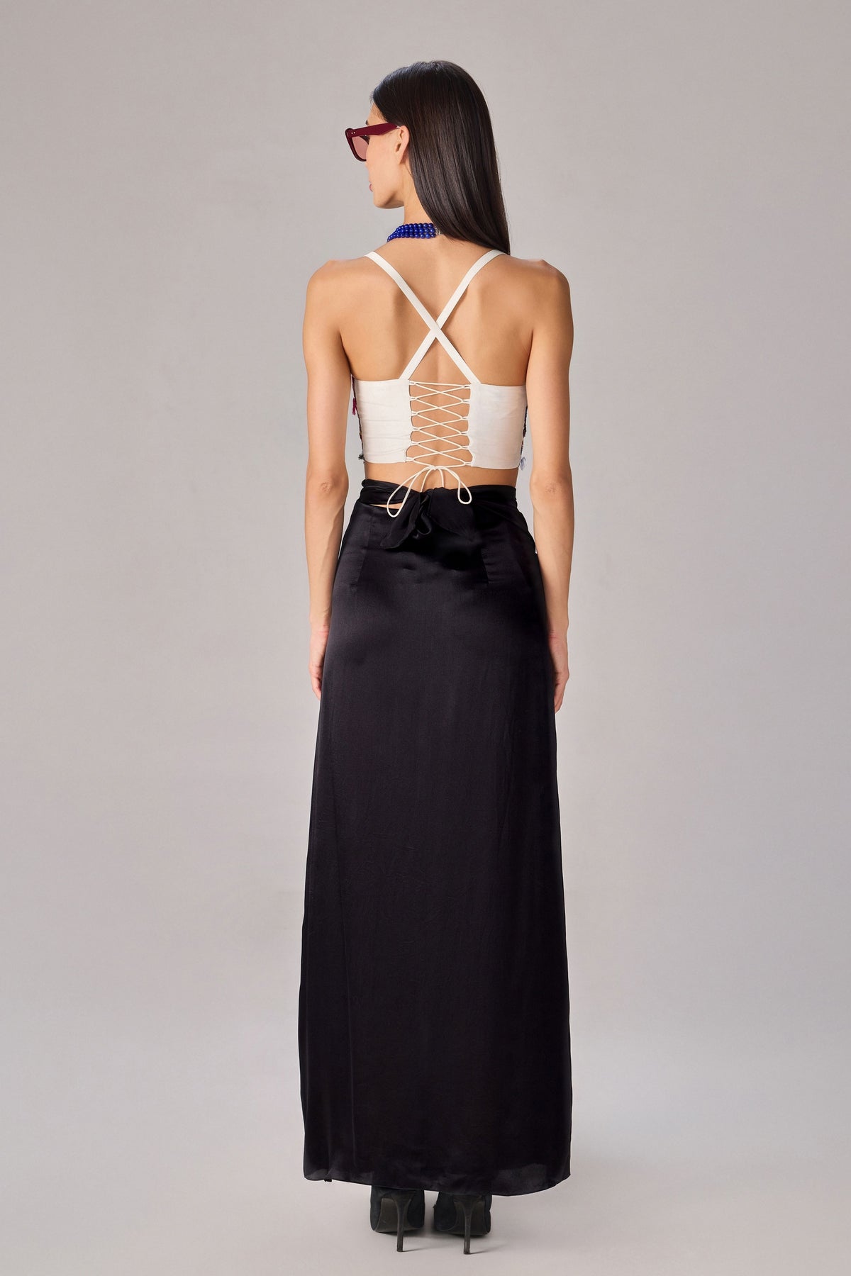 Square Neck Multi Colour Bustier