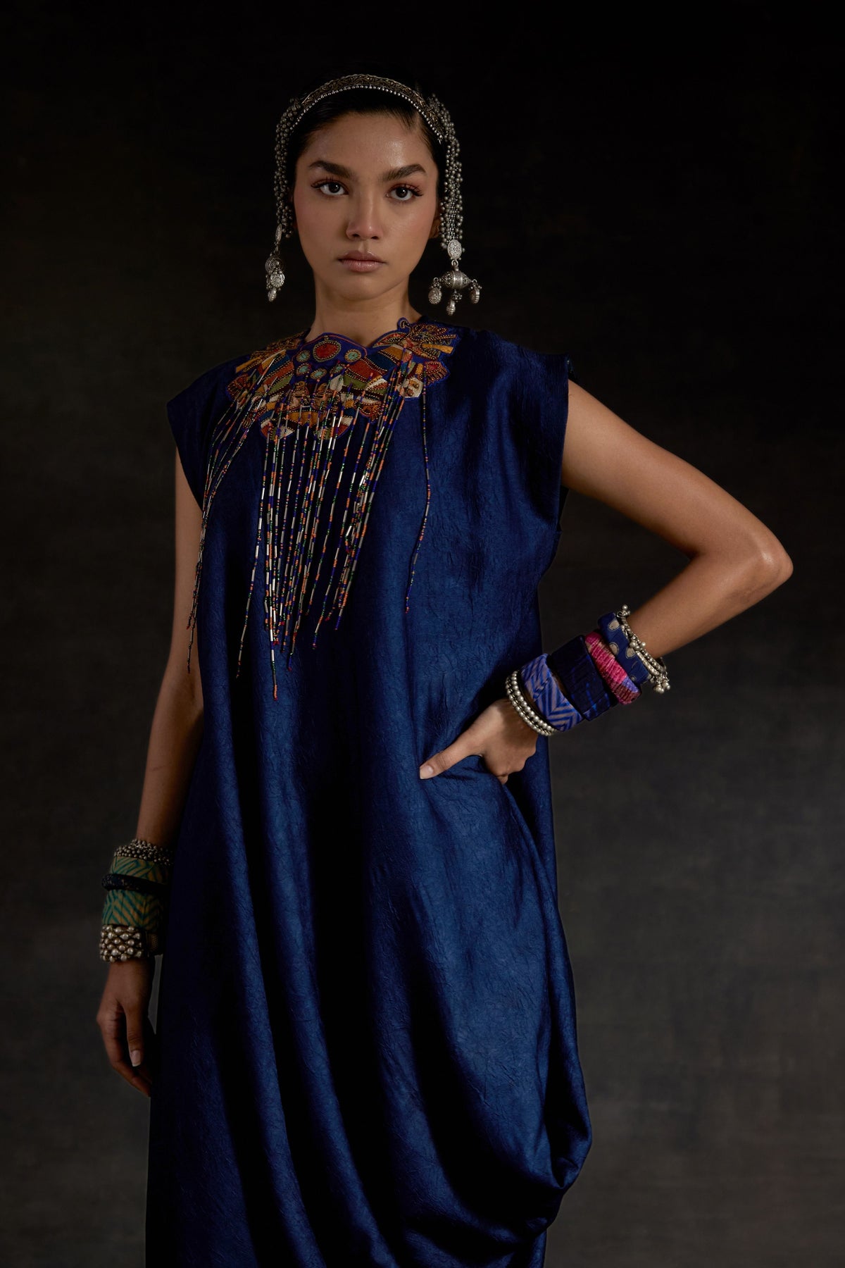 Multicolor Zuri Gilet Set