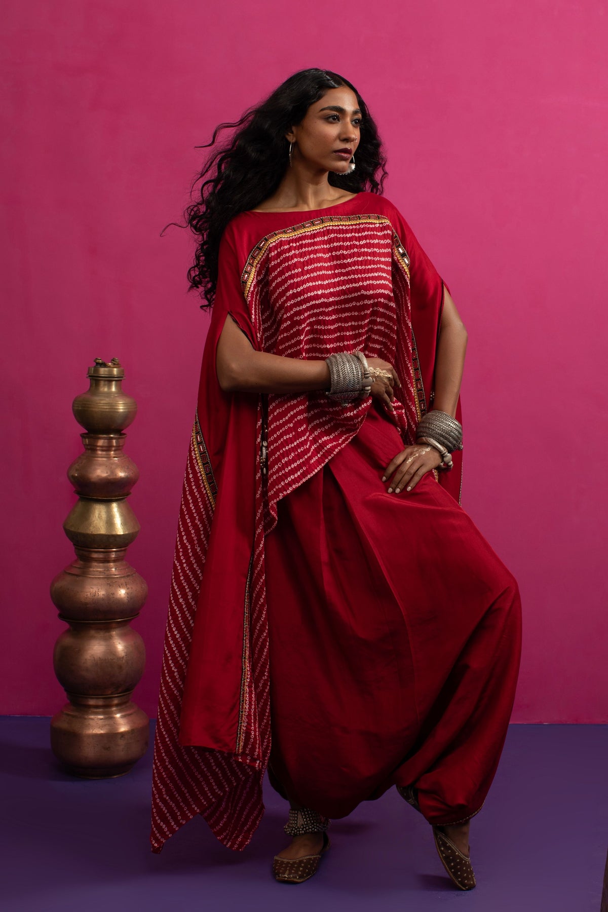 Mangalya Asymmetrical Cape Set
