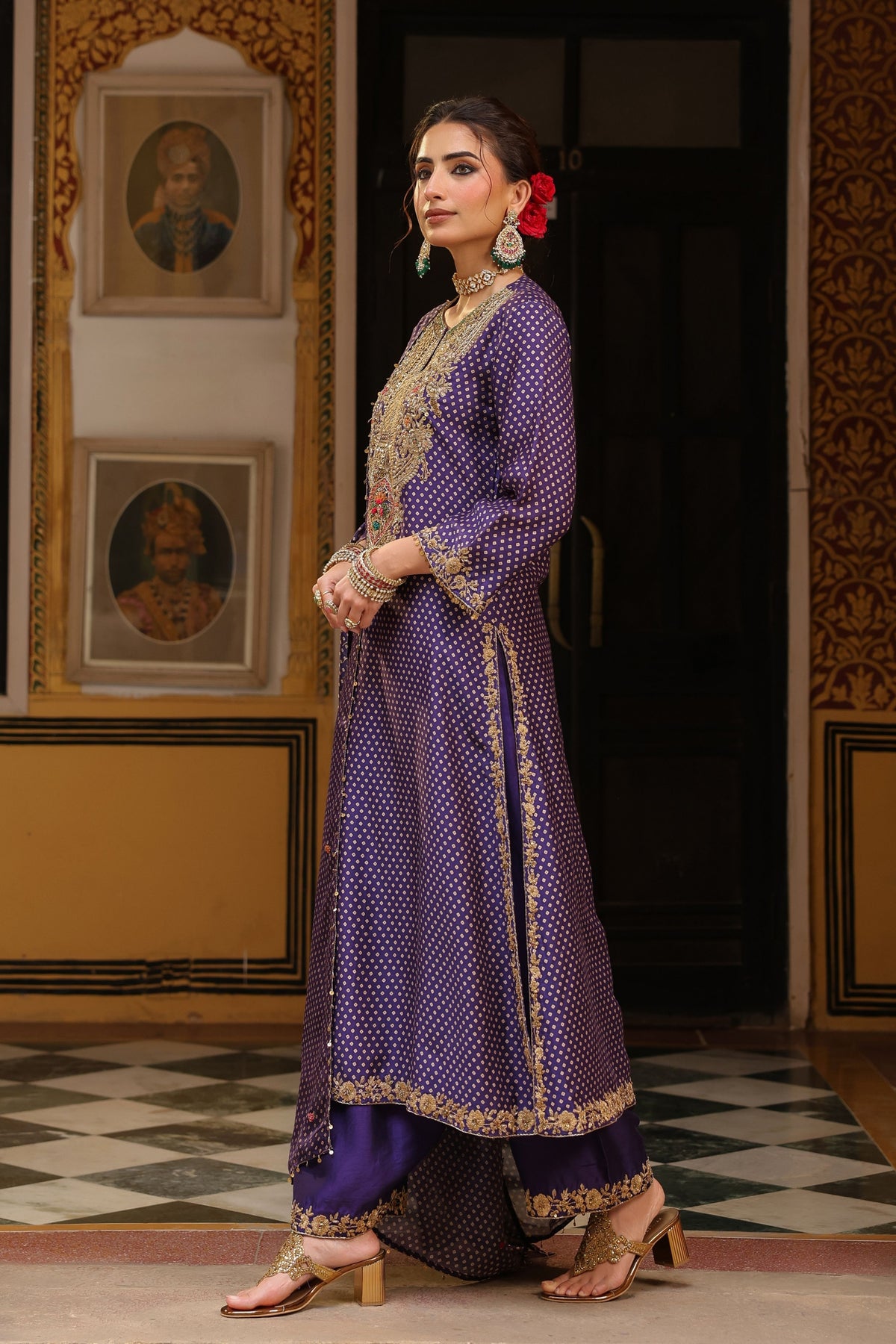 Ahista Purple Kurta Set