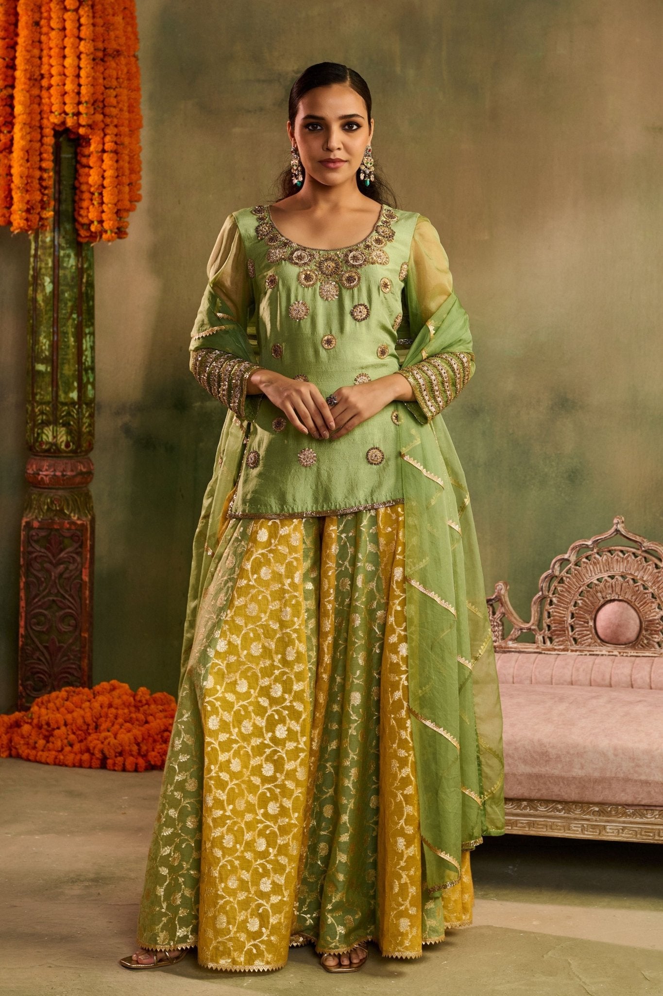 Rangrez Kurta Sharara Set - Reeti Arneja - Elahe