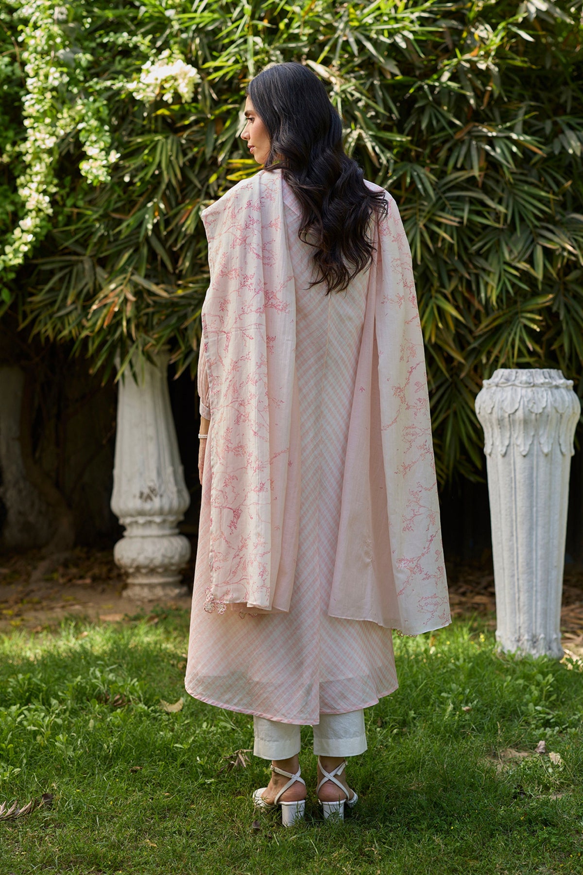 Once-upon-a-garden Pink Dupatta