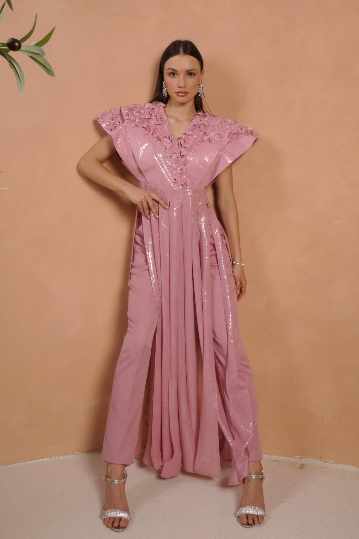 Structured Pannel Set With Pants
