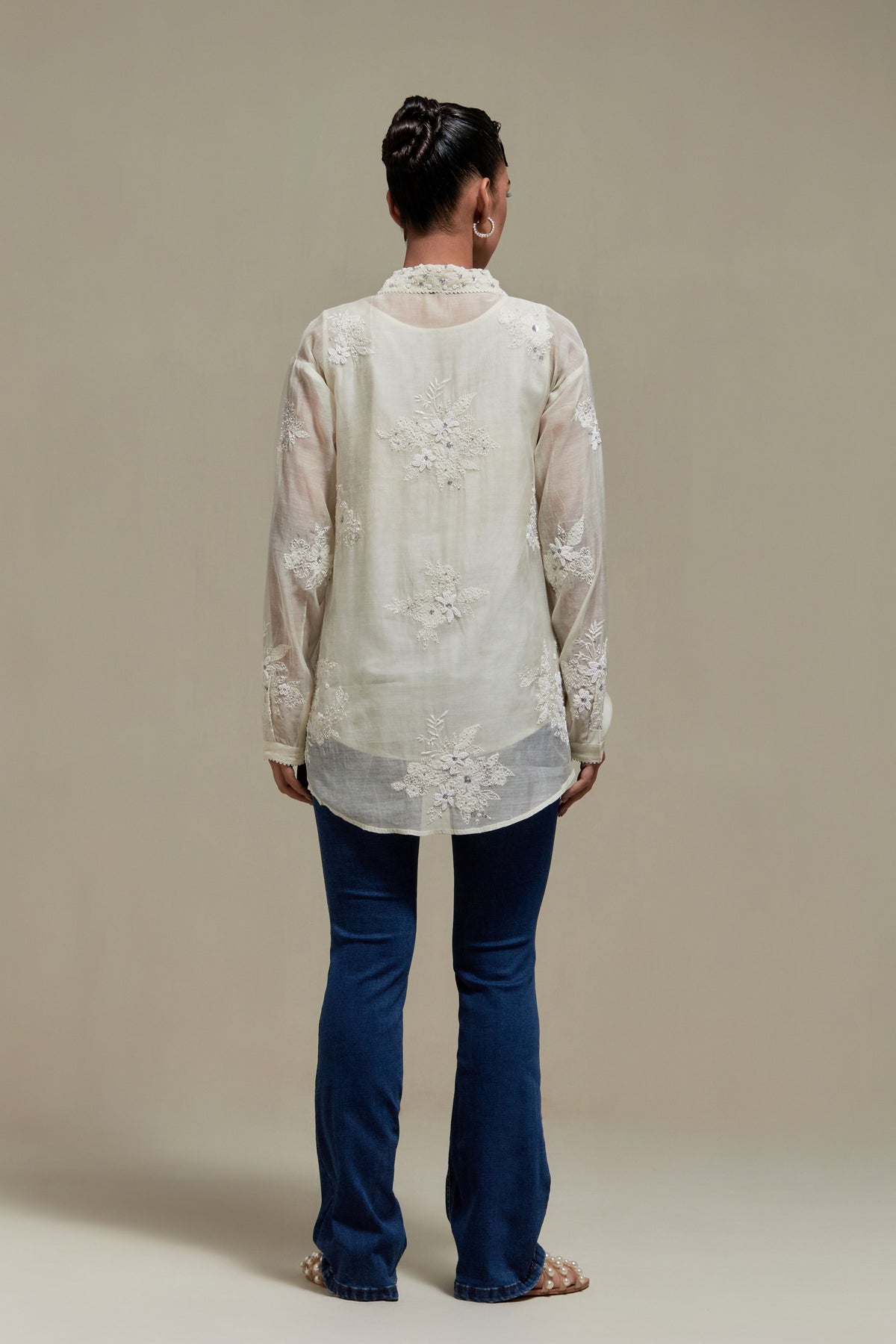 Off White Cotton Shirt