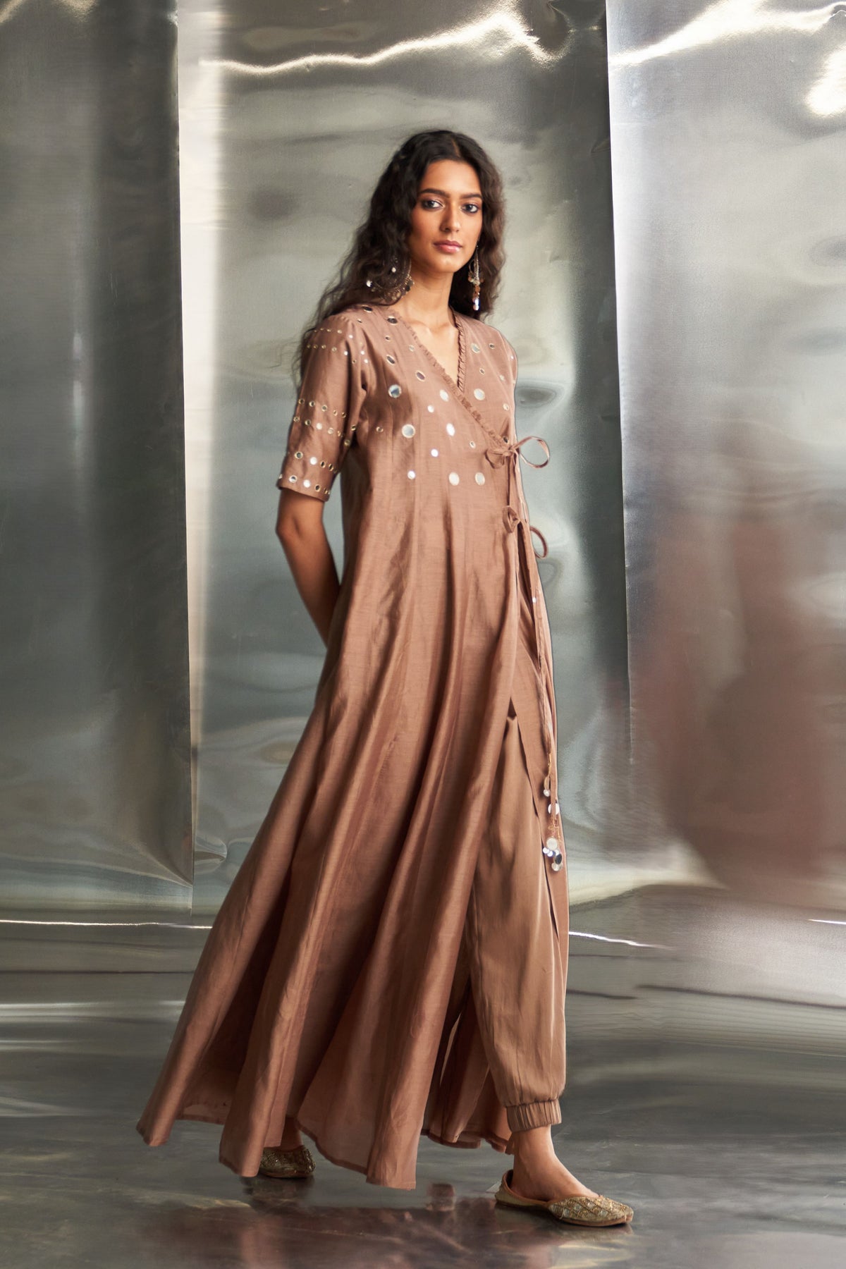 Ginger Anarkali Set