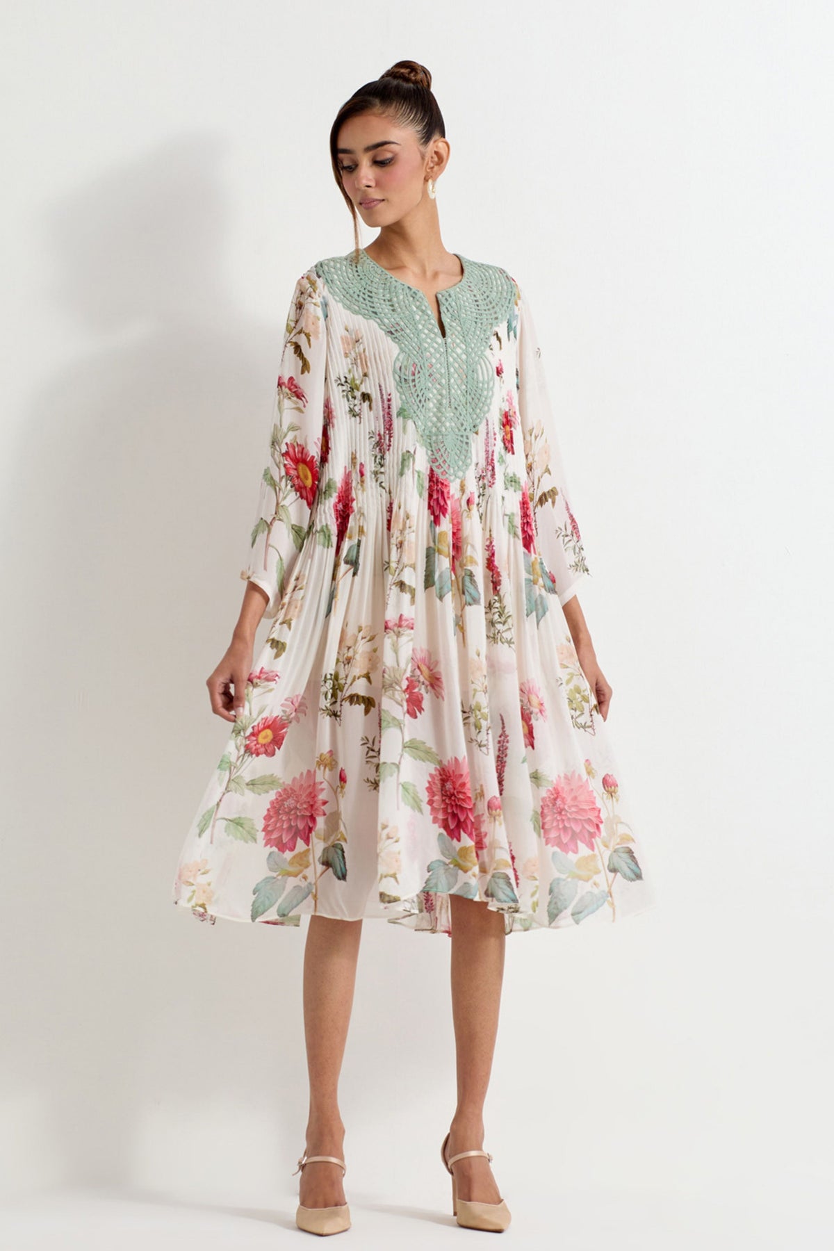 Pintuck Dress