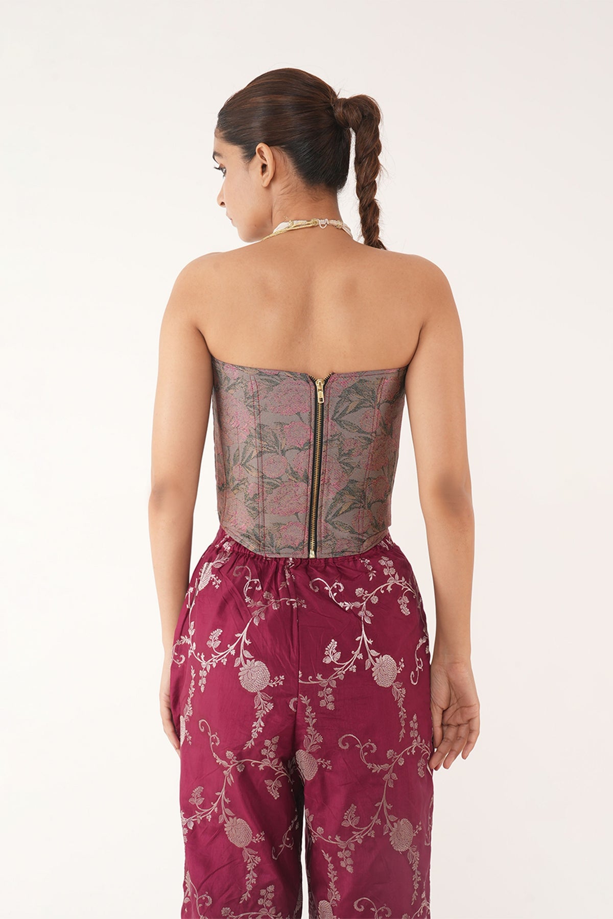 Bagh Maroon Co-ord Set