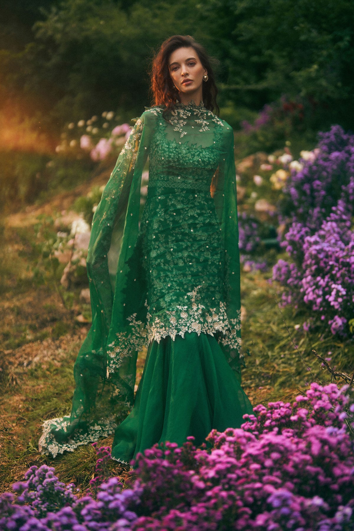 Heavy Aari Sharara Set