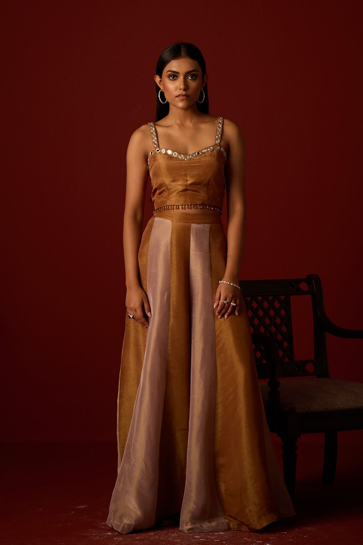 Tissue Mirror Work Cape